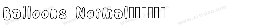 Balloons Normal字体转换